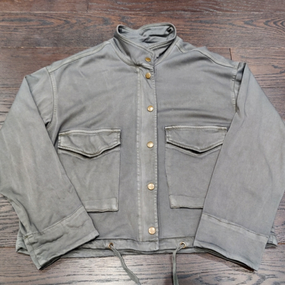 Splendid Wilder Tencel Cropped Military Jacket